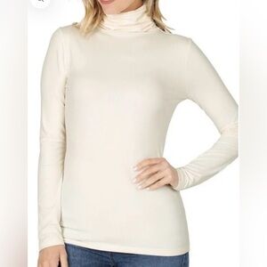NWT Zenana XL Courtney Turtleneck Top